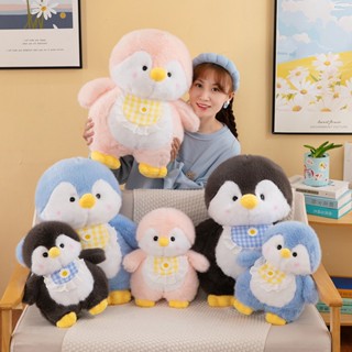 Gấu bông chim cánh cụt đeo yếm - Thú nhồi bông cánh cụt mặc yếm cao cấp dễ thương