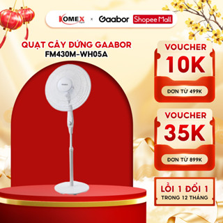 Quạt cây đứng FM430M-WH05A  Gaabor  xoay tự động tuần hoàn có 3 chế độ gió tùy chỉnh, dễ dàng tháo lắp