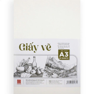 Giấy vẽ A3 Hồng Hà định lượng 300gsm - 8137