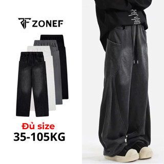 Quần Nỉ Wash Retro Unisex ZONEF Form Rộng Chất Liệu 2 Da Kết Hợp Thiết Kế Độc Đáo [NWJ]