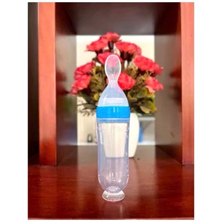 Bình thìa ăn dặm silicon bón sữa bột cho bé