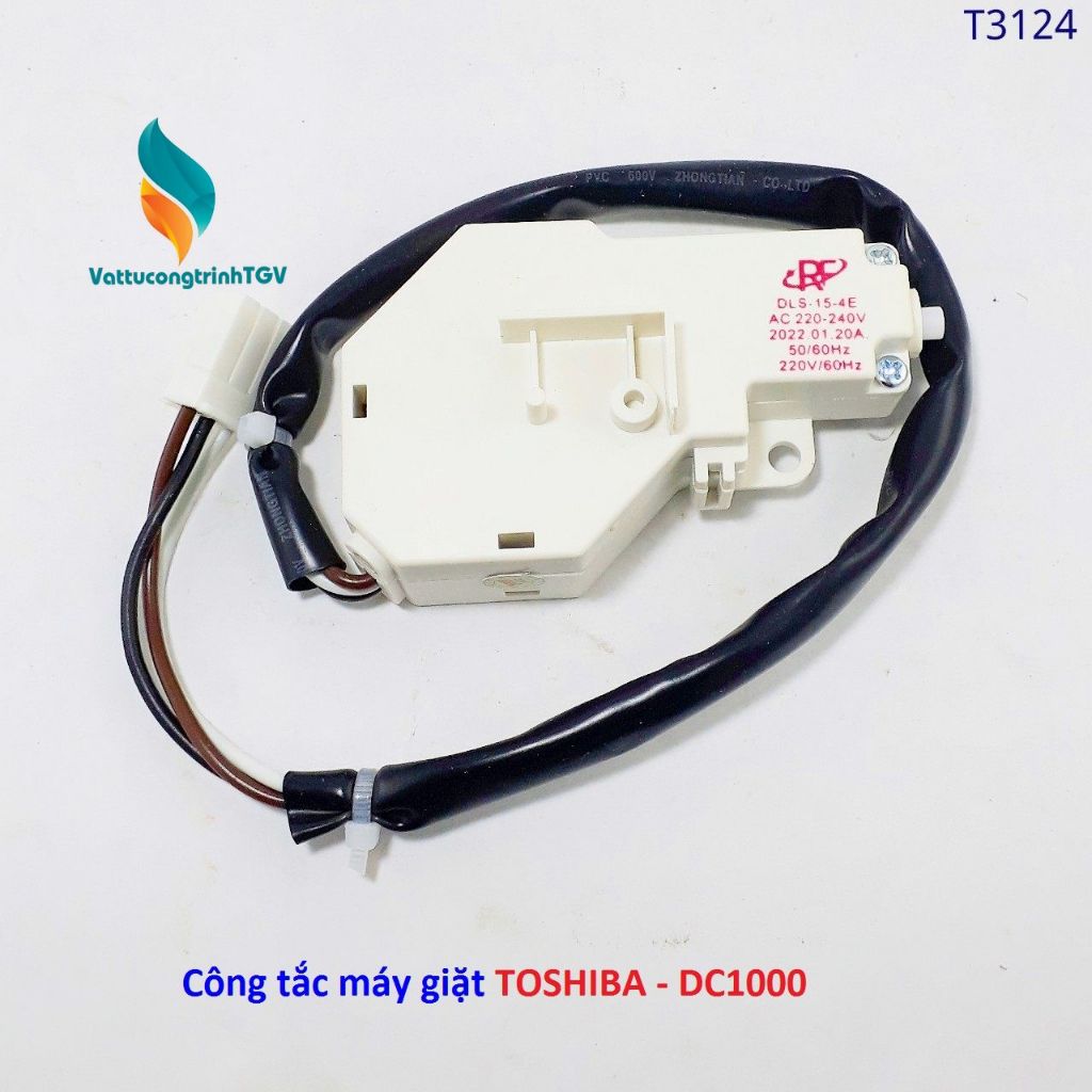 Công tắc cửa 4 chân DLS-15-4E cho máy giặt TOSHIBA AW D980 - D990 -D950- DC1000 DC1005 - DC1500 - 17
