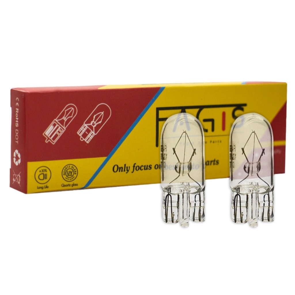 Set 10 Bóng Đèn Halogen T10 W5W 12V 24V Chuyên Dụng Cho Xe Hơi