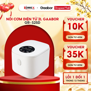 Nồi cơm điện tử Gaabor GR-S25D dung tích 2L lòng nồi 1L công suất 400W,1 nút bấm dung tích 2L nấu cơm dễ dàng