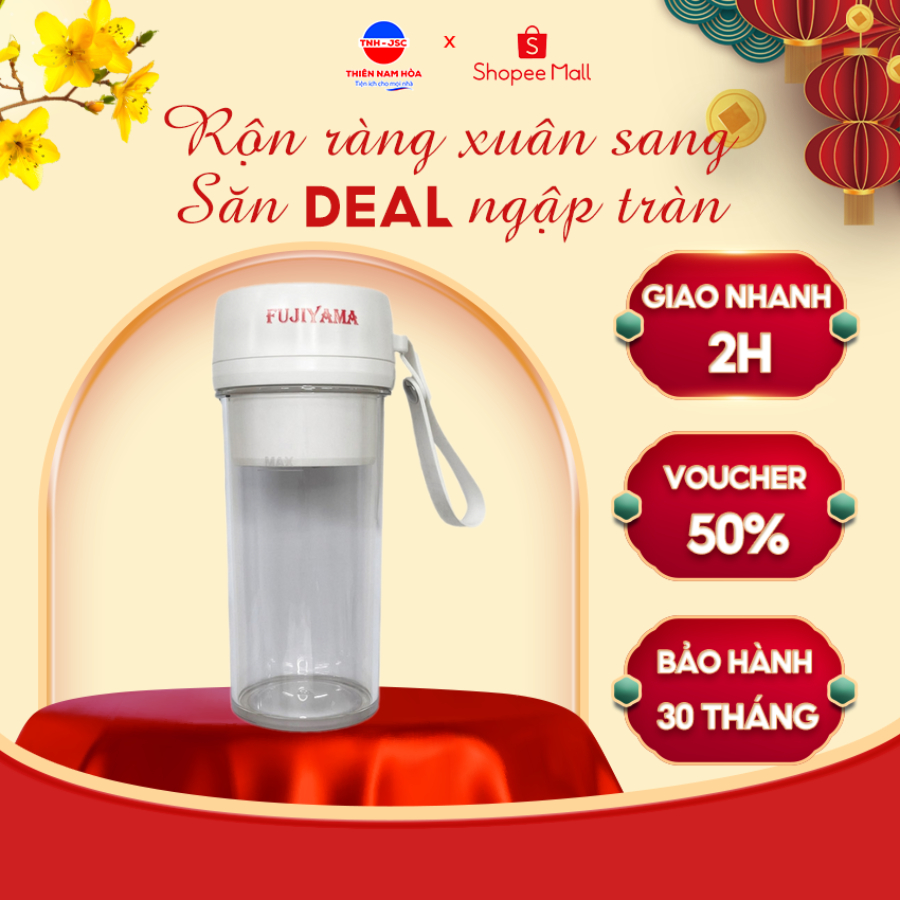 MÁY XAY SINH TỐ CẦM TAY FUJIYAMA BL819 - 350ML - Dễ mang đi - 1 tốc độ  - BH 30th - Hàng chính hãng