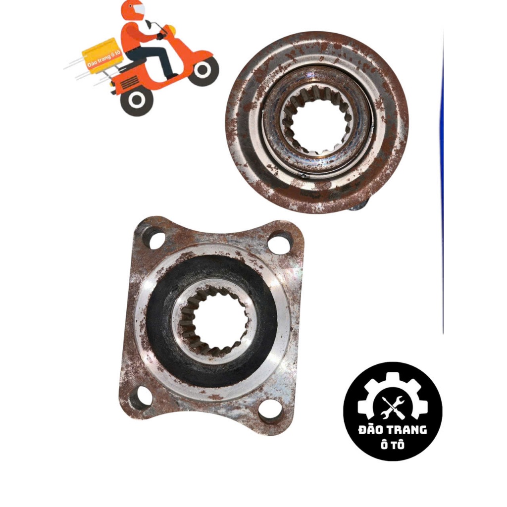 Mặt bích đùm cầu quả dứa 1094 16 then phổ biến lắp cho xe ô tô 7 tấn loại láp 22 răng đùm cầu EQ1094