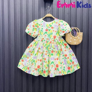  B58- Váy cho bé gái chất xốp Hàn Hoa EMMIKIDS đầm trẻ em hằng ngày mát 