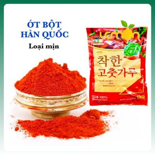Ớt bột Hàn Quốc dạng mịn màu đỏ đẹp - Bột ớt mịn NONGWOO làm kim chi, ướp gà nướng, nấu mì, nấu lẩu
