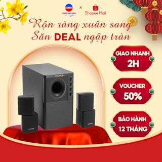 LOA VI TÍNH ĐỂ BÀN MICROLAB X3 - Âm bass mạnh mẽ - Jack cắm 3.5mm - Hàng chính hãng - BH 12th