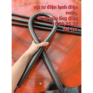 Lò xo uốn ống nhựa, uốn gen luồn dây điện dài 1 mét (loại ống đen sịn) kích thước (16-20-25-32)mm