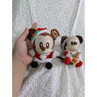 cặp chuột mickey mặc đồ noel size nhỏ