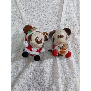 cặp chuột mickey mặc đồ noel size nhỏ
