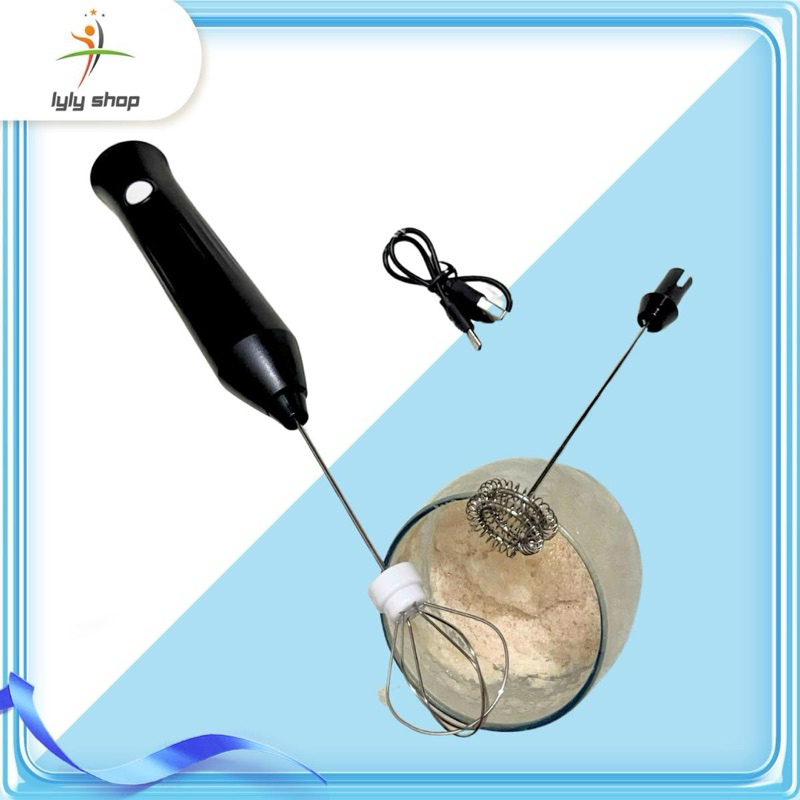 Máy đánh bọt bông cầm tay sạc điện  tiện lợi sử dụng