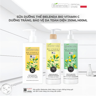 Sữa dưỡng thể trắng da Bielenda Bio Vitamin C bảo vệ da toàn diện 250ml/400ml