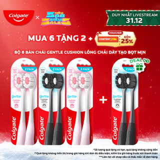 [SSSS] Combo 6 bàn chải Colgate Cushion Clean công nghệ tạo bọt kem siêu mịn
