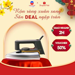 BÀN ỦI KHÔ PHILIPS HD1172 - 950W - Nhôm - 0.9kg - Ủi nhanh - Chống dinh - Núm xoay - Hàng chính hãng