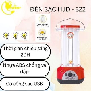 ĐÈN LED SẠC CHIẾU SÁNG KHẨN CẤP HJD-222/322