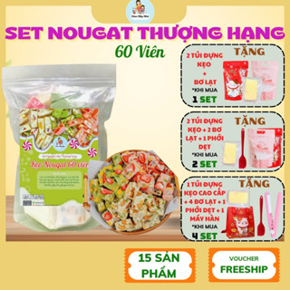  Set Nguyên Liệu Làm Kẹo Nougat 60 Viên  Kẹo Hạnh Phúc  - GIAN BẾP NHỎ ORINO 