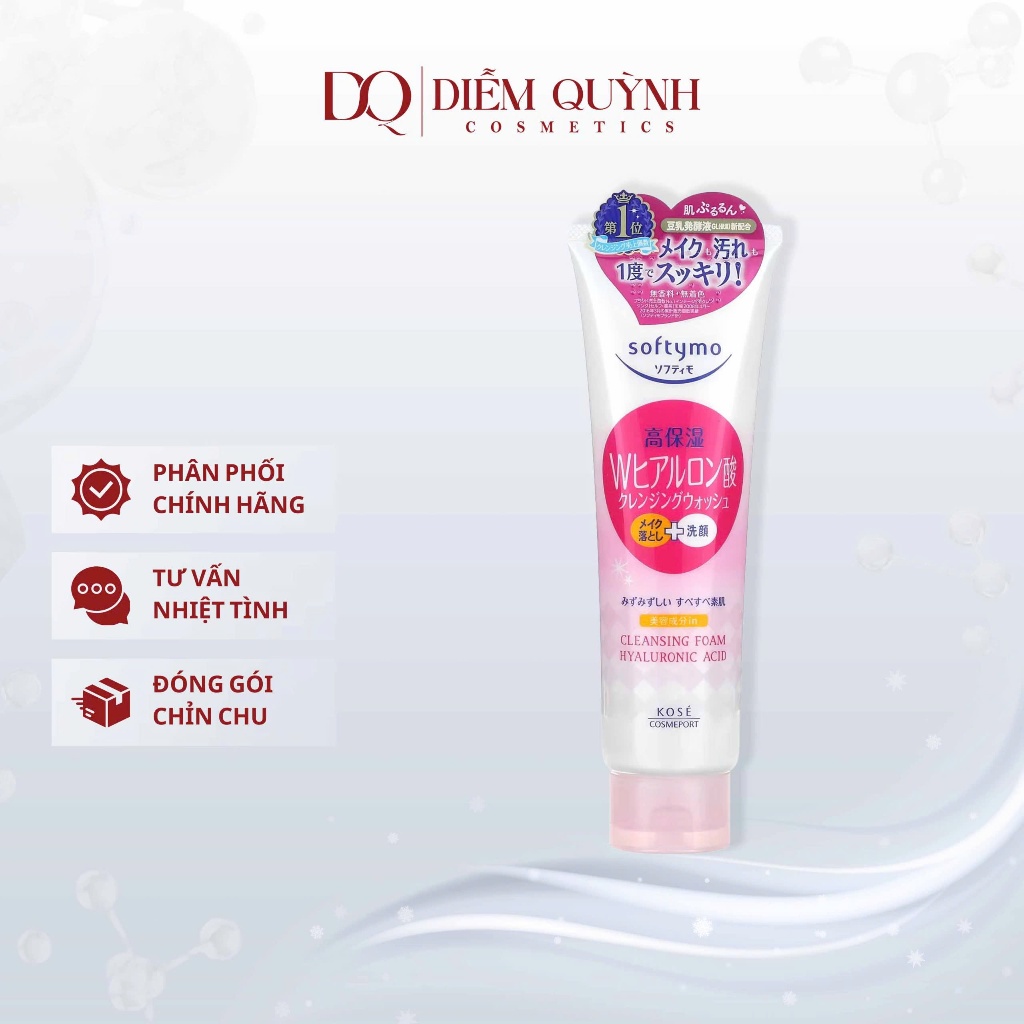 Sữa rửa mặt Kose Softymo Nhật Bản 220g