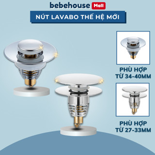Nút Chặn Thoát Nước Nhấn Xả Lõi Đồng Cho Lavabo Thế Hệ Mới BT060 BEBEHOUSE
