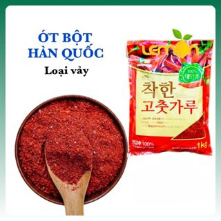 Ớt bột Hàn Quốc dạng vảy to màu đỏ đẹp - Ớt bột vảy NONGWOO làm kim chi, ướp gà, nấu mì, nấu lẩu