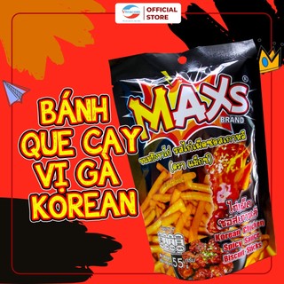 [Set 3 gói] Bim Bim Bánh Tăm Que Cay Thái Lan - MAXs (Vị Sốt Hàn Quốc, Chili Siêu Cay, Thịt Nướng)