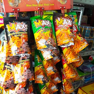 [Set 3 gói] Bim Bim Bánh Tăm Que Cay Thái Lan - MAXs (Vị Sốt Hàn Quốc, Chili Siêu Cay, Thịt Nướng)