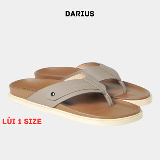 Dép Nam Xỏ Ngón, Dép Da Nam Cao Cấp DARIUS Đế Cao Su Non 2 Lớp Bền Bỉ Tăng Chiều Cao Chống Trượt Bảo Hành 6 Tháng - D353