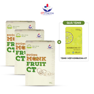 Combo 3 hộp Đường ăn kiêng La hán quả | MonkFruit CT |CT Pharma| 100 gram