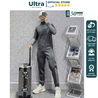 Bộ nỉ nam thể thao Adidas thu đông cao cấp phom dáng đẹp dày dặn, mặc nhà, thể dục bản mới nhất 2024 Ultra UD4-3138