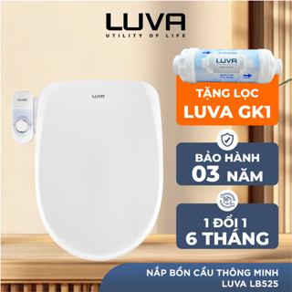 Nắp Bồn Cầu Thông Minh LUVA BIDET LB525 Xuất Hàn Quốc, Bảo Hành 3 Năm, Đổi Lỗi 100 Ngày