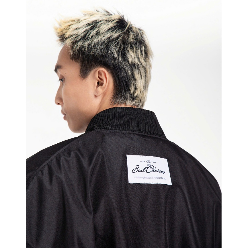 Bad Choices | Áo Bomber dù Zipper Jacket Signature tay nhún form Boxy | BigBuy360 - bigbuy360.vn