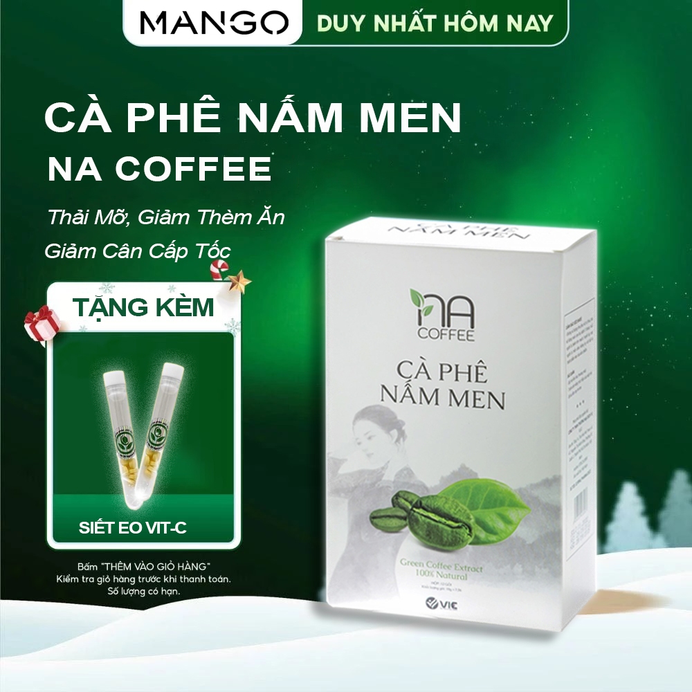 Cà phê giảm cân làm gầy thải mỡ giảm cân Na Coffee Vic Organic hộp 12 Gói Chính Hãng