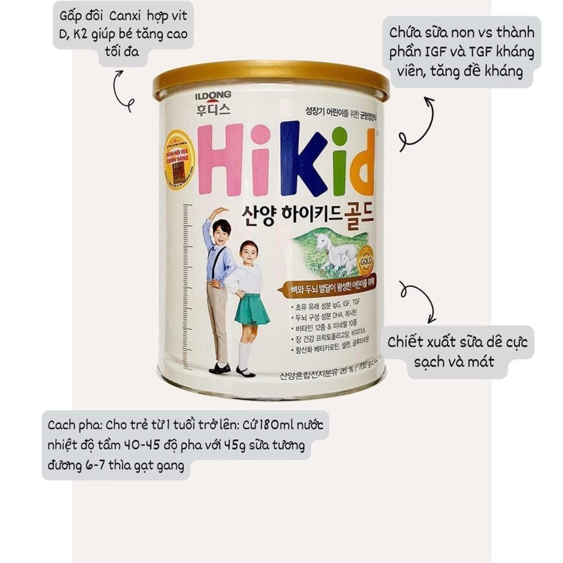 Sữa bột HiKid dê