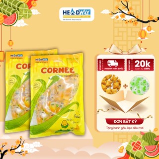 Kẹo Dẻo Bắp Vàng Cornee Headway Nhân Siro Chảy Độc Lạ Mặn Ngọt Siêu Ngon Túi 300g