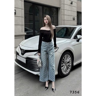 Quần jean ống suông ELWYN quần bò nữ ống rộng nấm lùn dành cho 1m50 size S M L 7356