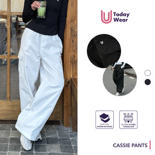 Quần túi hộp ống rộng nữ Cassie Pants Today U Wear không nhăn cargo pants phong cách thể thao năng động