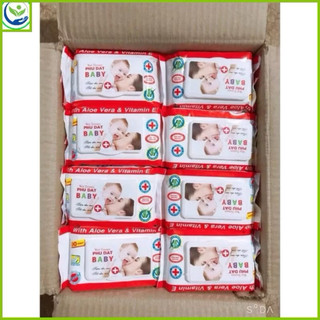 2 GÓI khăn/giấy ướt baby phú đạt