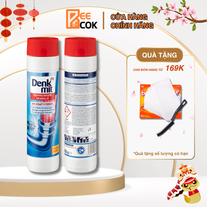 Bột thông cống Denkmit 600gr nội địa Đức