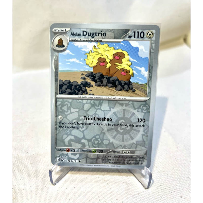 Thẻ Pokemon tcg Dugtrio Reverse Holo chính hãng
