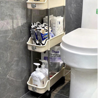 Kệ Nhựa 3 Tầng Để Góc Hẹp Logo Gấu và Kệ Nhựa Để Chai Lọ 3 Tầng Có Bánh Xe