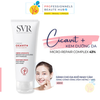 Kem dưỡng svr cicavit + crème giúp làm dịu da dành cho da nứt nẻ, nhạy cảm 40ml