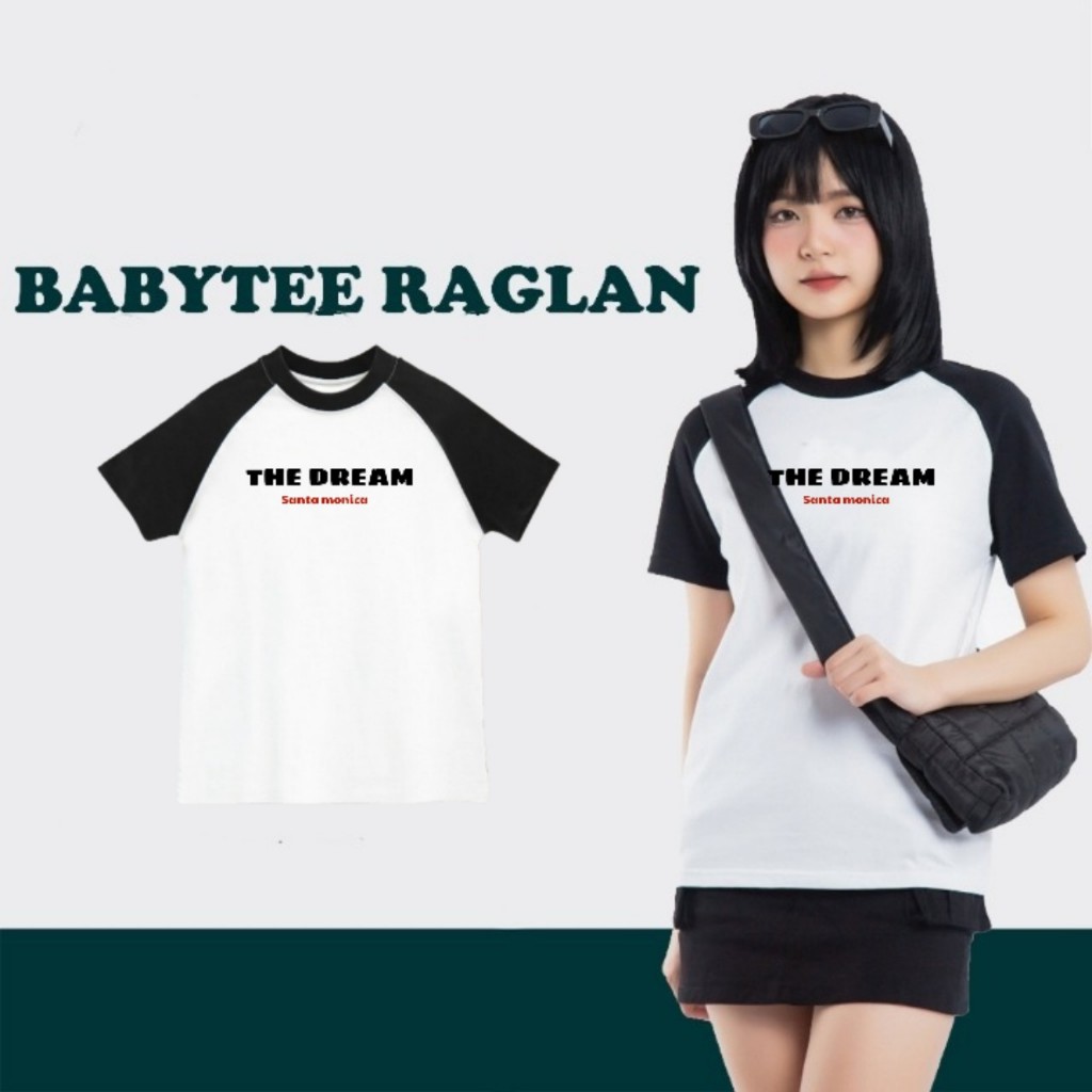 Áo Thun Nữ Babytee Raplan In Chữ THE DREAM Sắc Nét Form Ôm Cực Đẹp