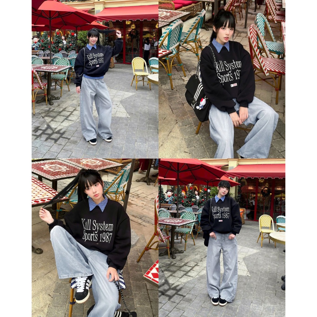 Quần Jeans wash 𝐊𝐢𝐥𝐥𝐬𝐲𝐬𝐭𝐞𝐦 ống rộng Mountain quần bò wash màu unisex thời trang nam nữ | BigBuy360 - bigbuy360.vn