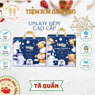 [Unijoy quà hấp dẫn] Tã Bỉm Unijoy sweet dreams đêm bản cao cấp thương hiệu Mỹ không hăm, chống tràn, thấm hút khô.