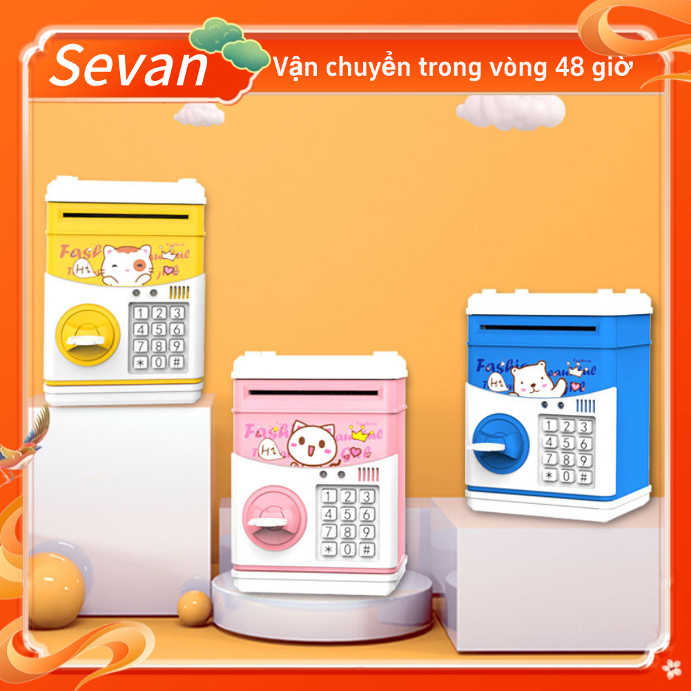 [Hàng Sẫn] Ống Heo Tiết Kiệm mini, Máy ATM mini, Hộp Đựng Tiền Tiết Tiết Kiệm Sevan