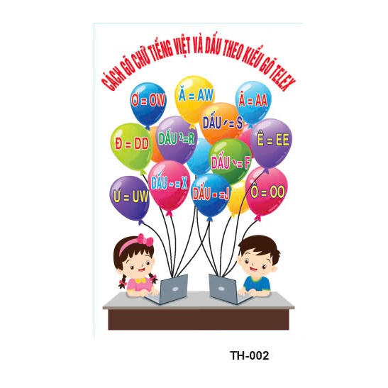 TRANH TRANG TRÍ - PHÒNG TIN HỌC TH-002