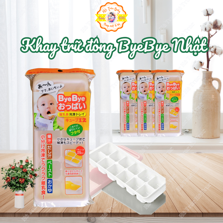 ️️Khay trữ đông thức ăn Bye Bye Nhật Bản
