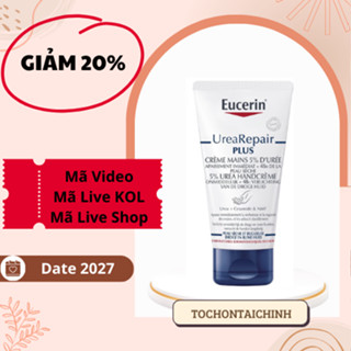 Kem dưỡng da tay chân Eucerin UreaRepair Plus 5% Urea Handcreme