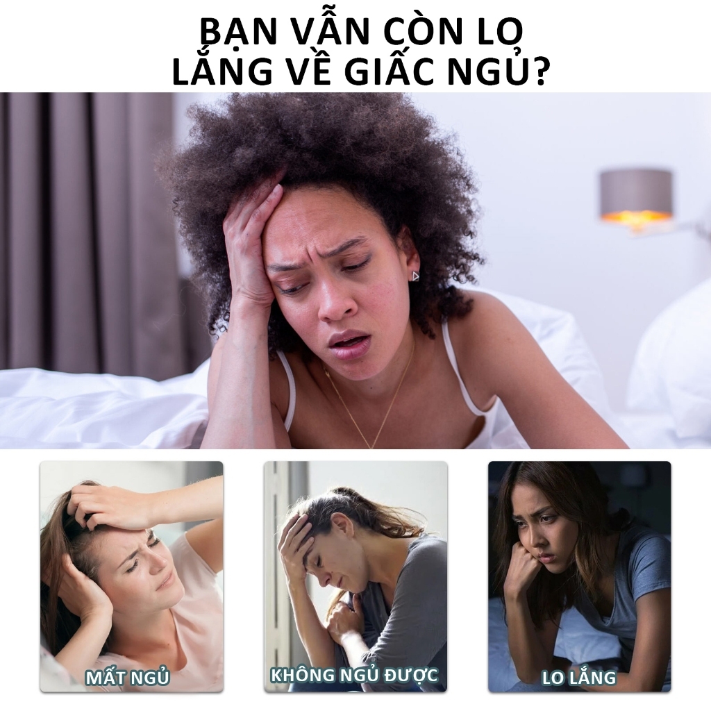 Jaysuing Miếng dán ngủ Cải thiện giấc ngủ giảm lo âu mất ngủ xoa dịu căng thẳng hương nhài 60pcs